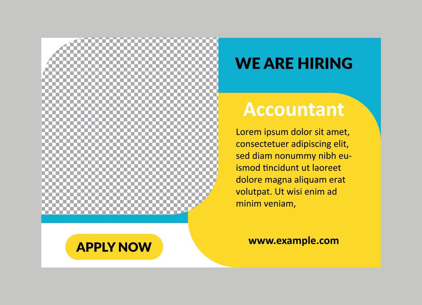 We are hiring banner vector