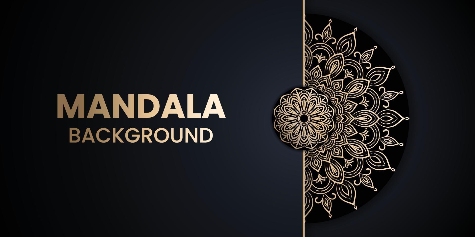 Modern Luxury Mandala Background Design vector