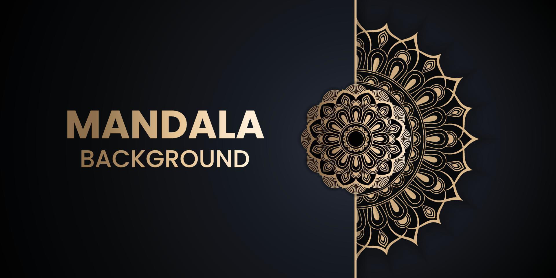 Luxury Golden Mandala Background Vector Design