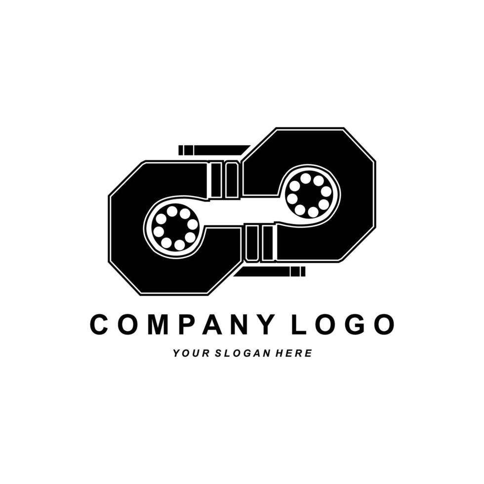 logotipo de la letra c, alfabeto de iconos vectoriales, ilustración del diseño de la marca de la empresa, serigrafía, pegatina vector