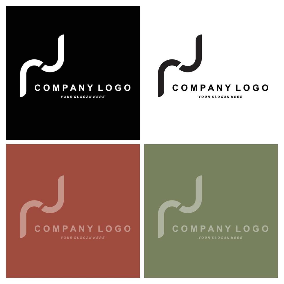 letter N logo corporate brand design, vector font illustration