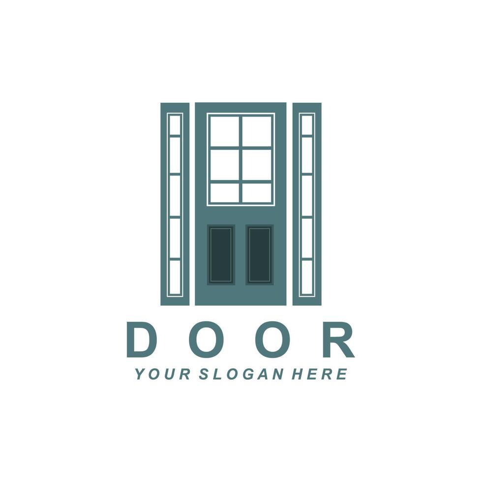 Home Door Logo, Home Interior icon design vector