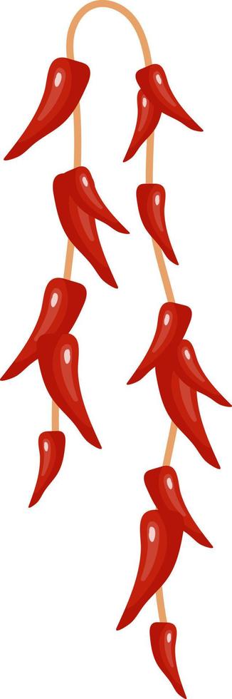 Chili pepper semi flat color vector object