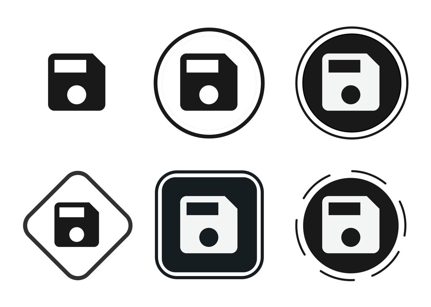 save icon set. Collection of high quality black outline logo for web site design and mobile dark mode apps. Vector illustration on a white background