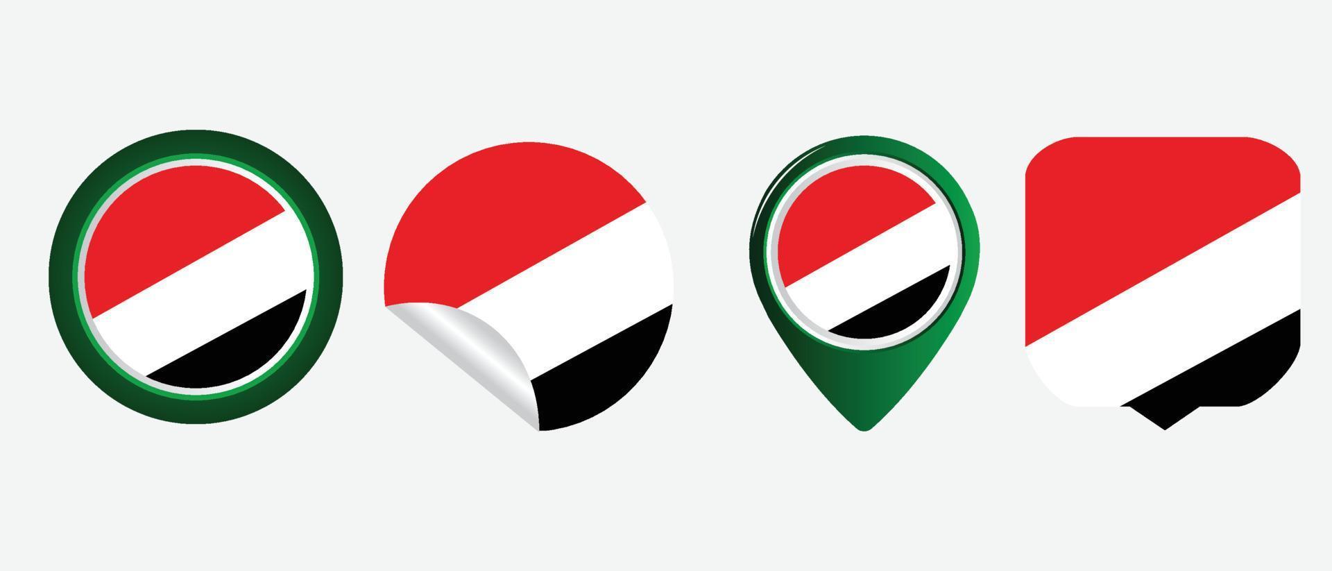 sealand Principality of Sealand flag icon symbol vector illustration