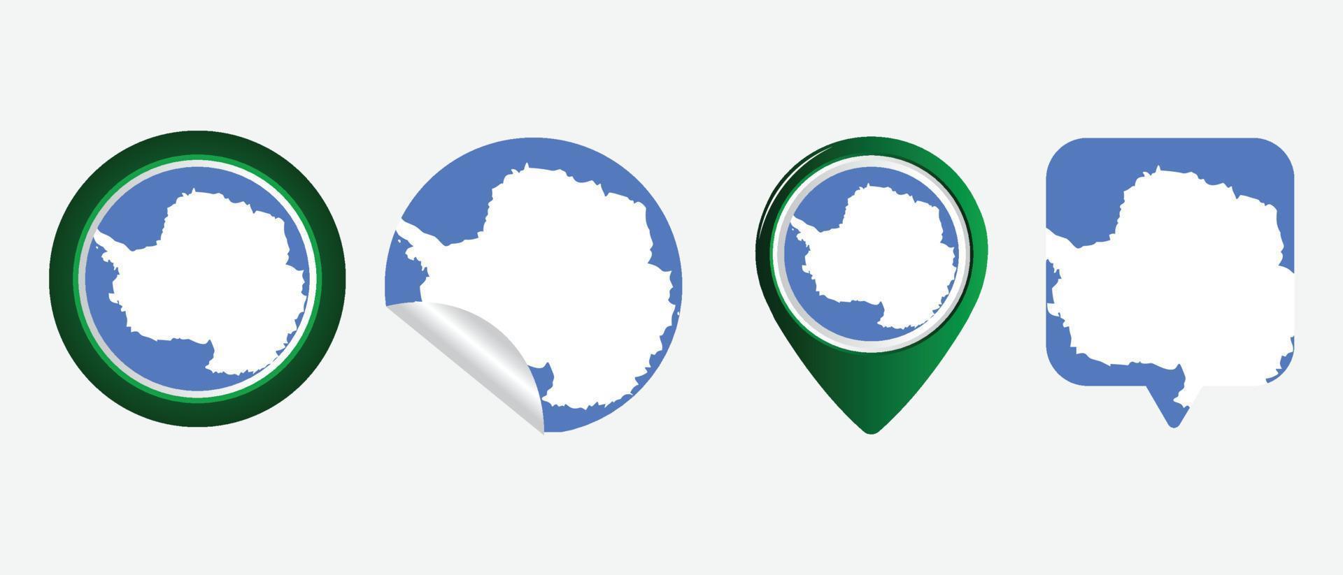 Antarctica flag. flat icon symbol vector illustration