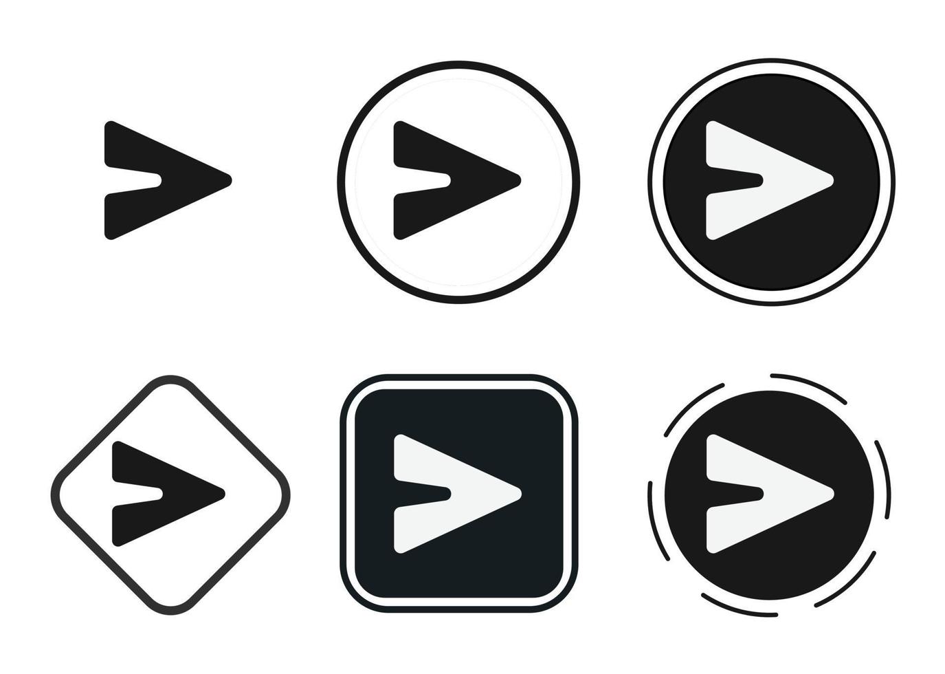 send icon set. Collection of high quality black outline logo for web site design and mobile dark mode apps. Vector illustration on a white background