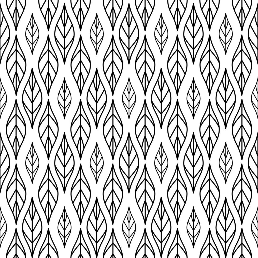 Elegant Leave Nature Vector Seamless Pattern