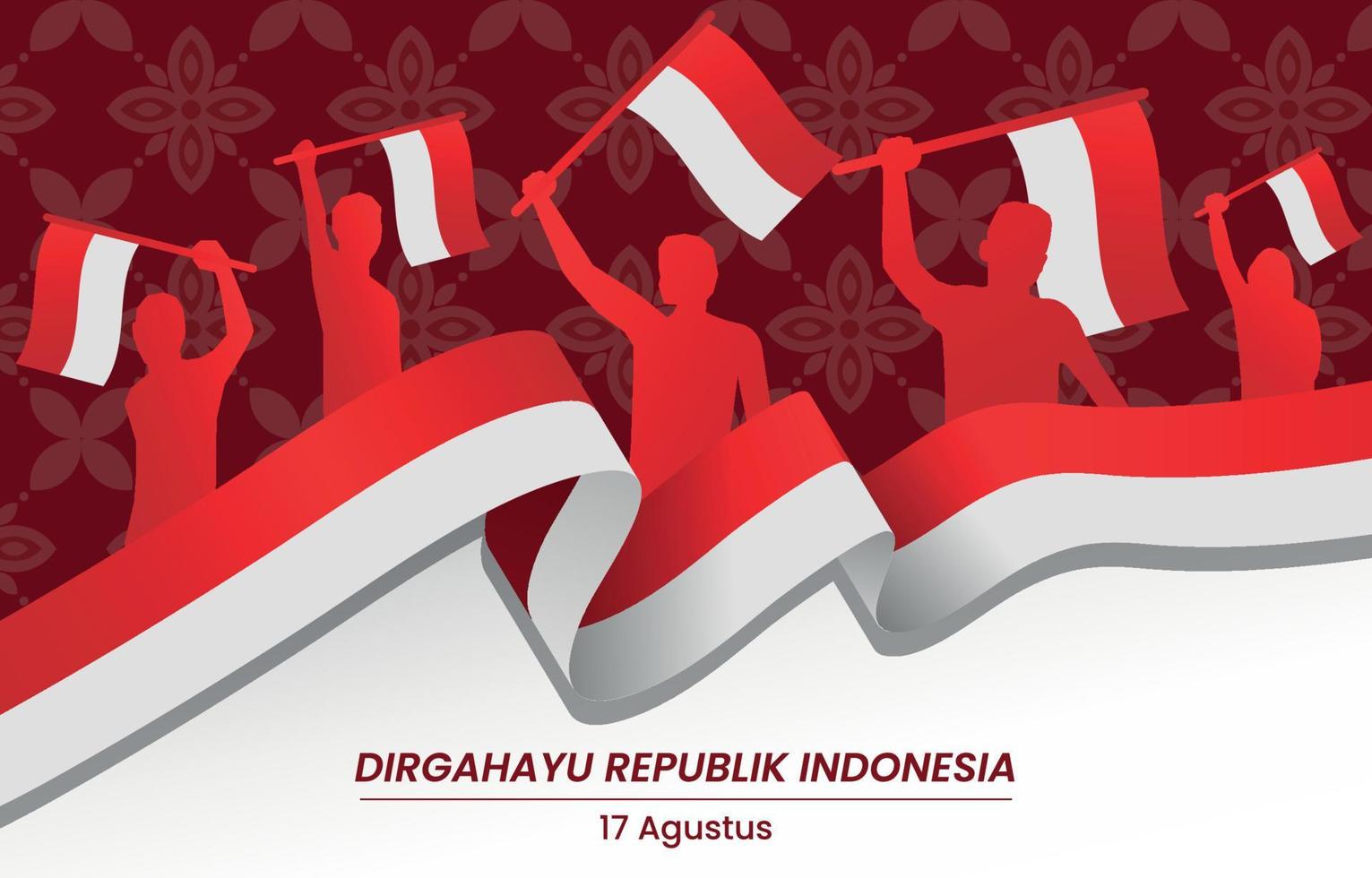 Indonesia Independence Day Background vector
