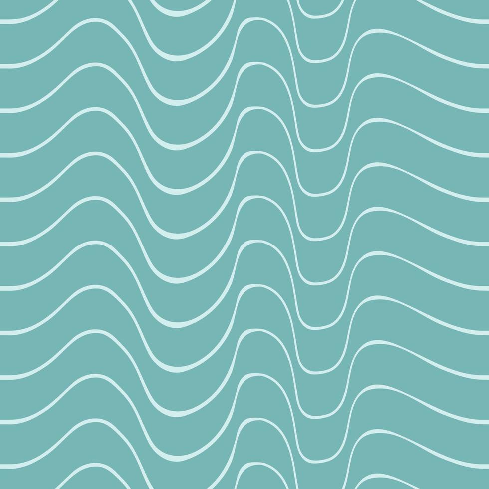 abstract wavy line pattern blue background vector