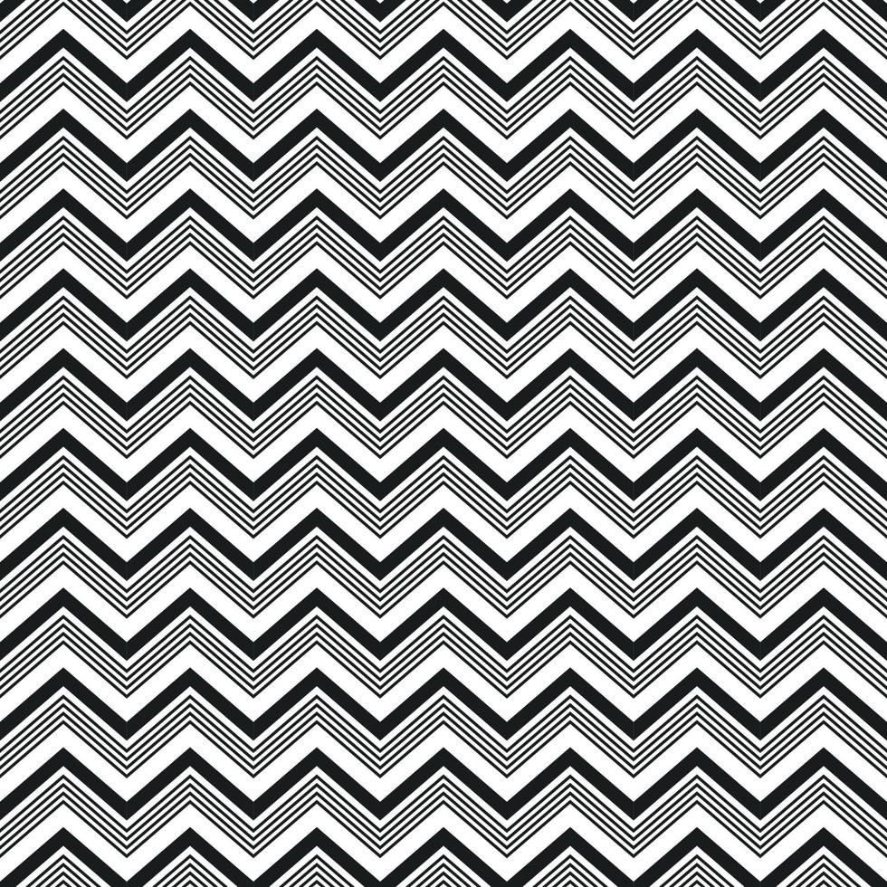 zig zag tribal pattern black and white background vector
