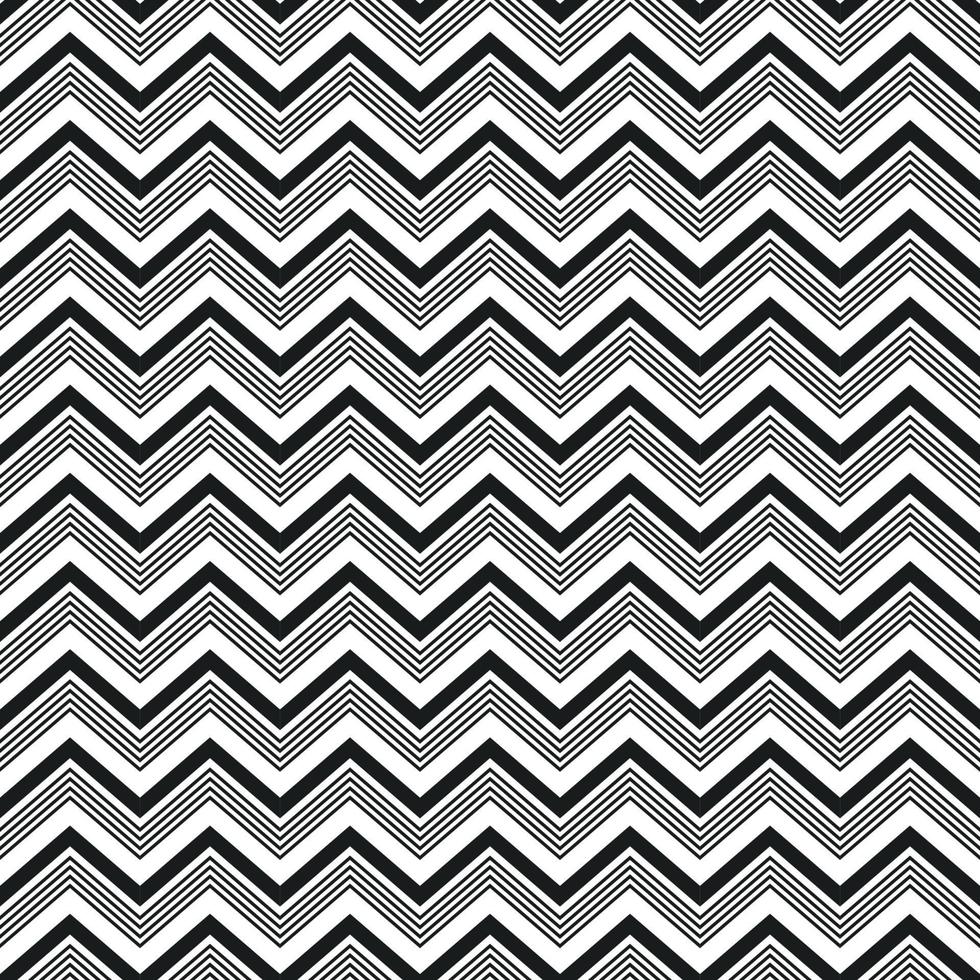 zig zag tribal pattern black and white background vector