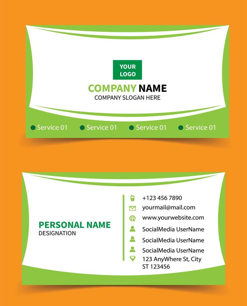 Creative Business Card Design vector