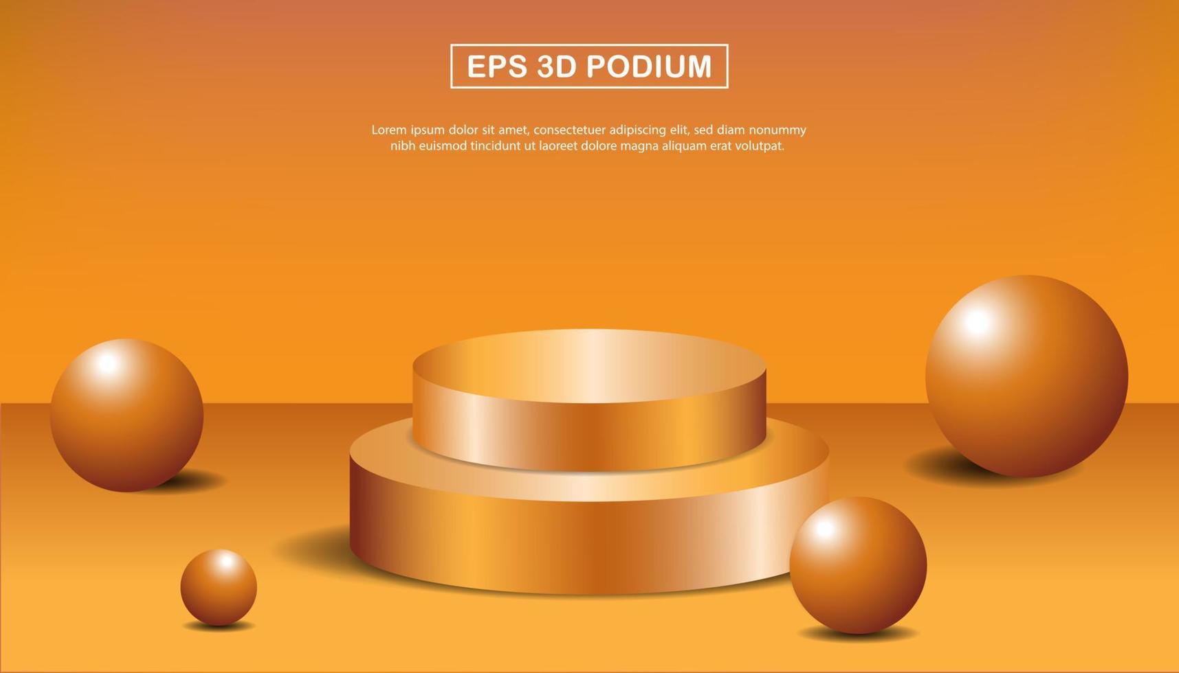 Realistic 3d podium product stand background vector