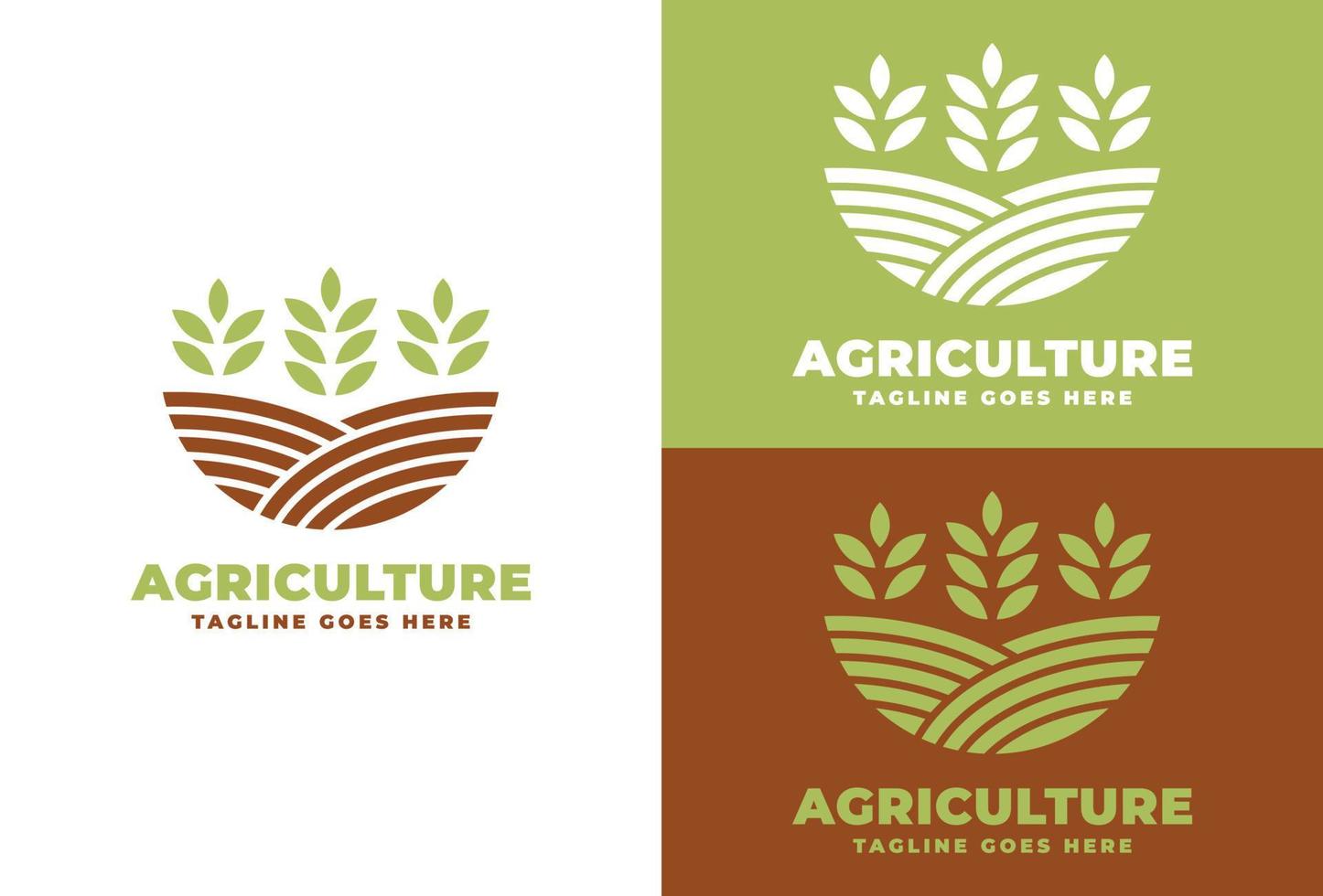 Agricultural logo vector design template inspiration, farm logo concept design