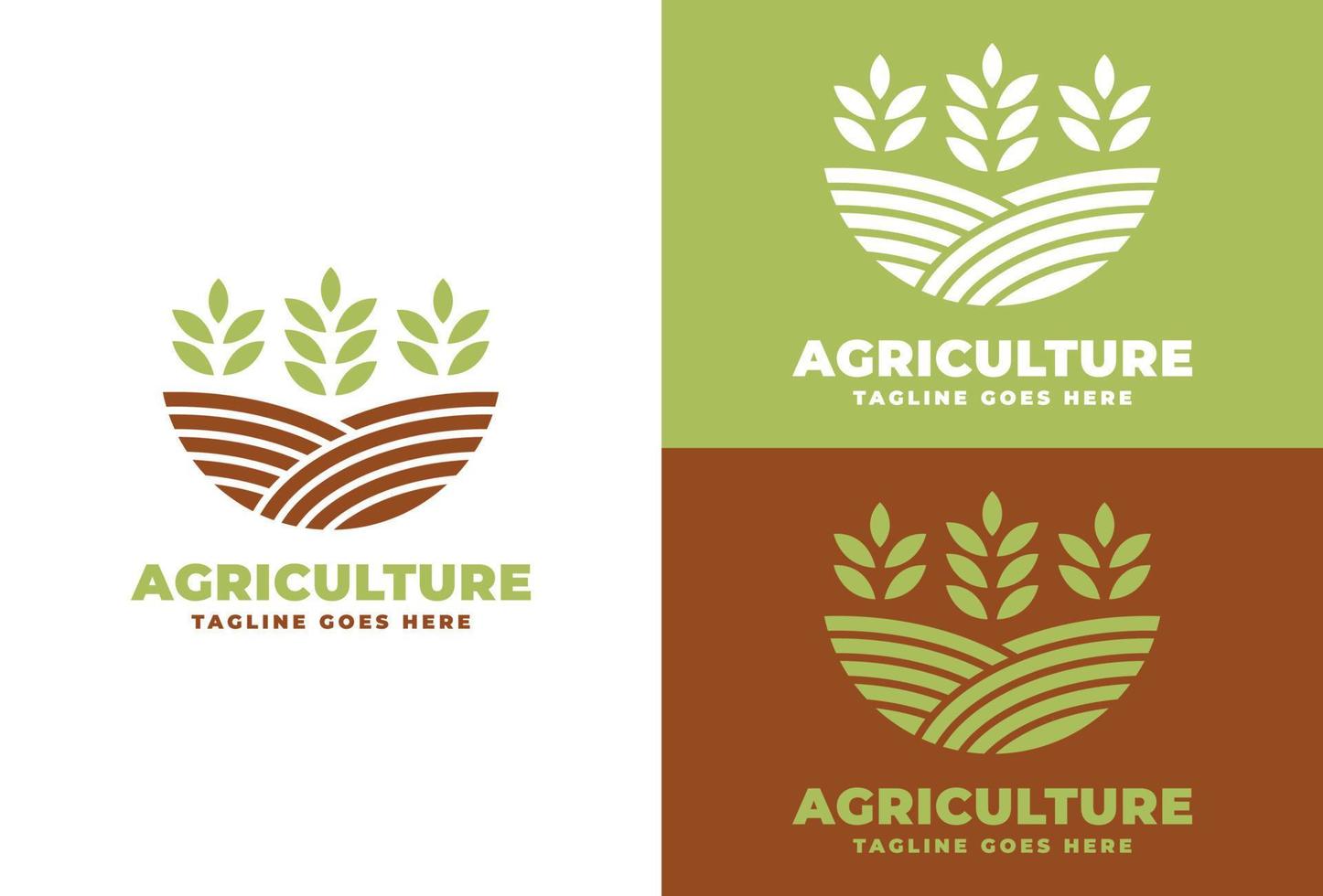 inspiración de plantilla de diseño de vector de logotipo agrícola, diseño de concepto de logotipo de granja