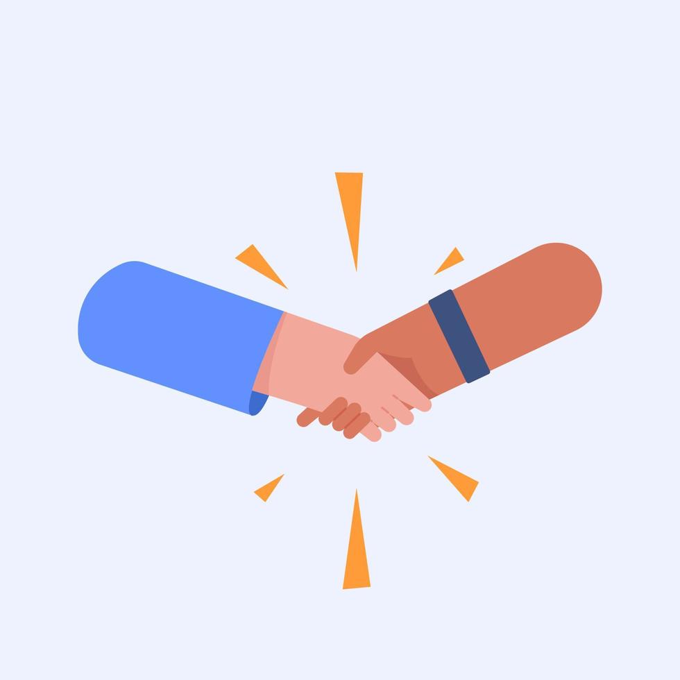 Handshaking for business partner vector