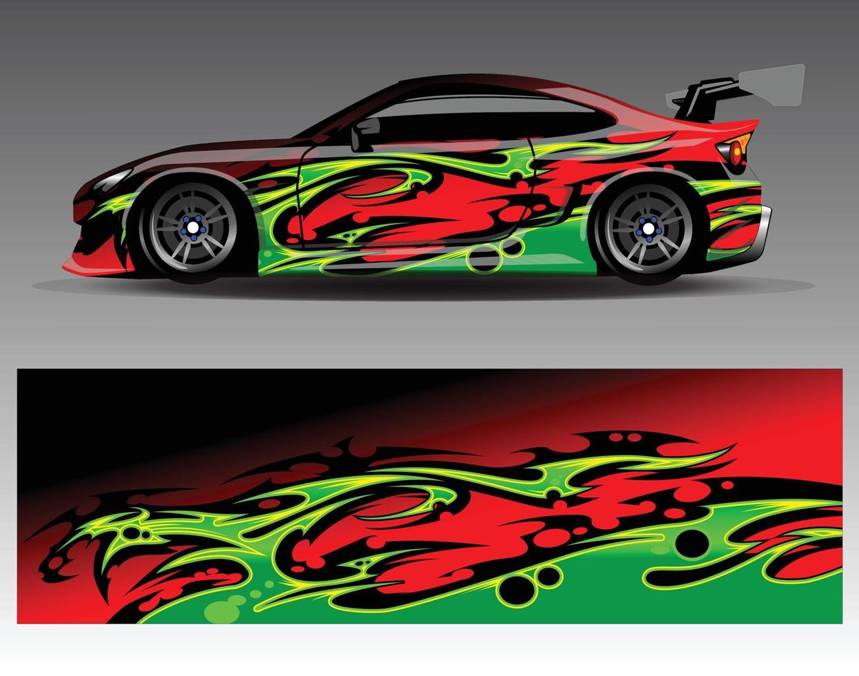 Diseños de kit de fondo de carreras de rayas abstractas gráficas para envolver vehículos carrera coche rally aventura vector