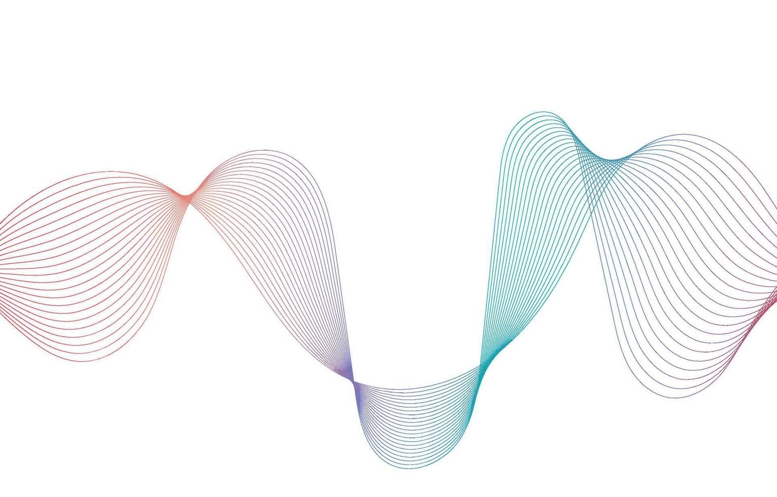 Abstract Sound Wave Line Background vector