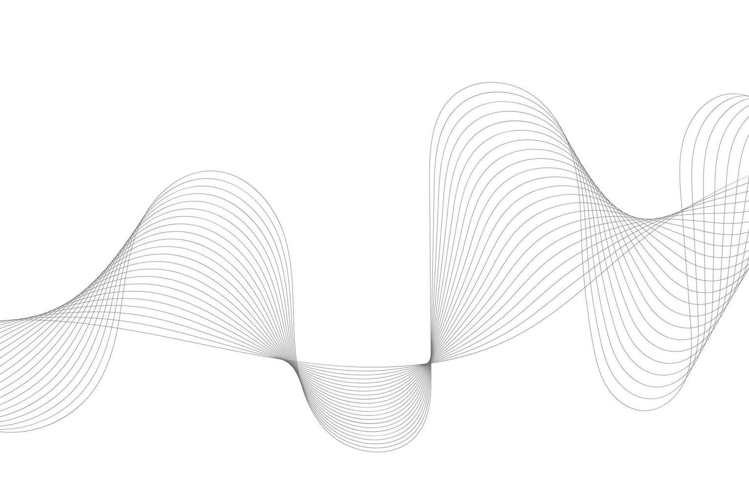 Abstract Sound Wave Line Background vector