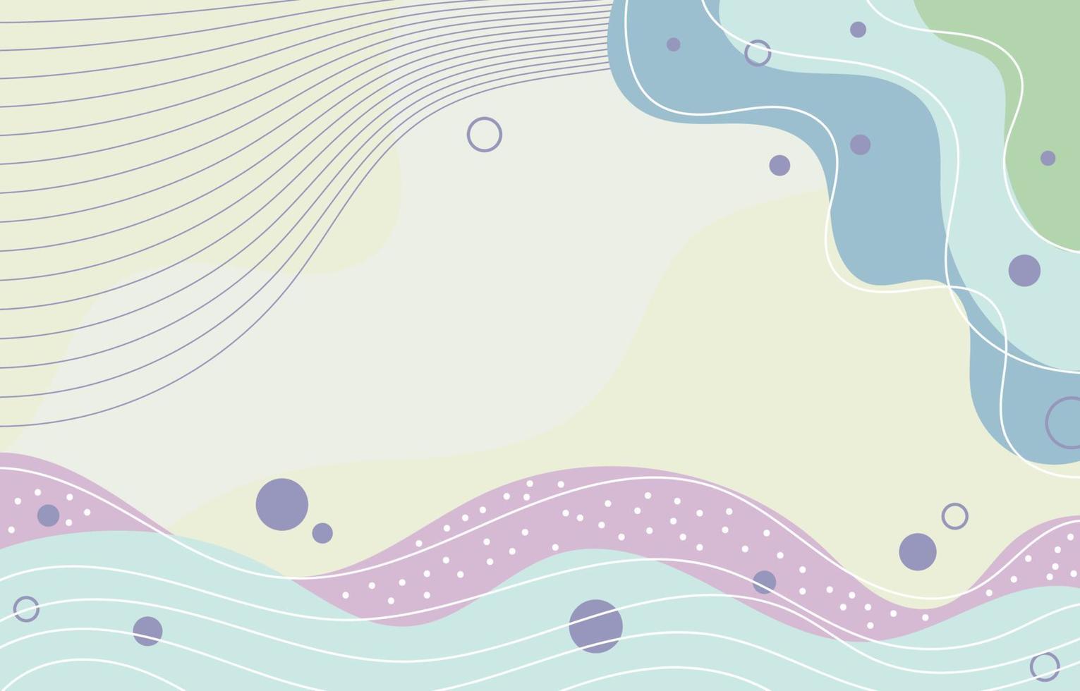 fondo de doodle de memphis fluido abstracto vector