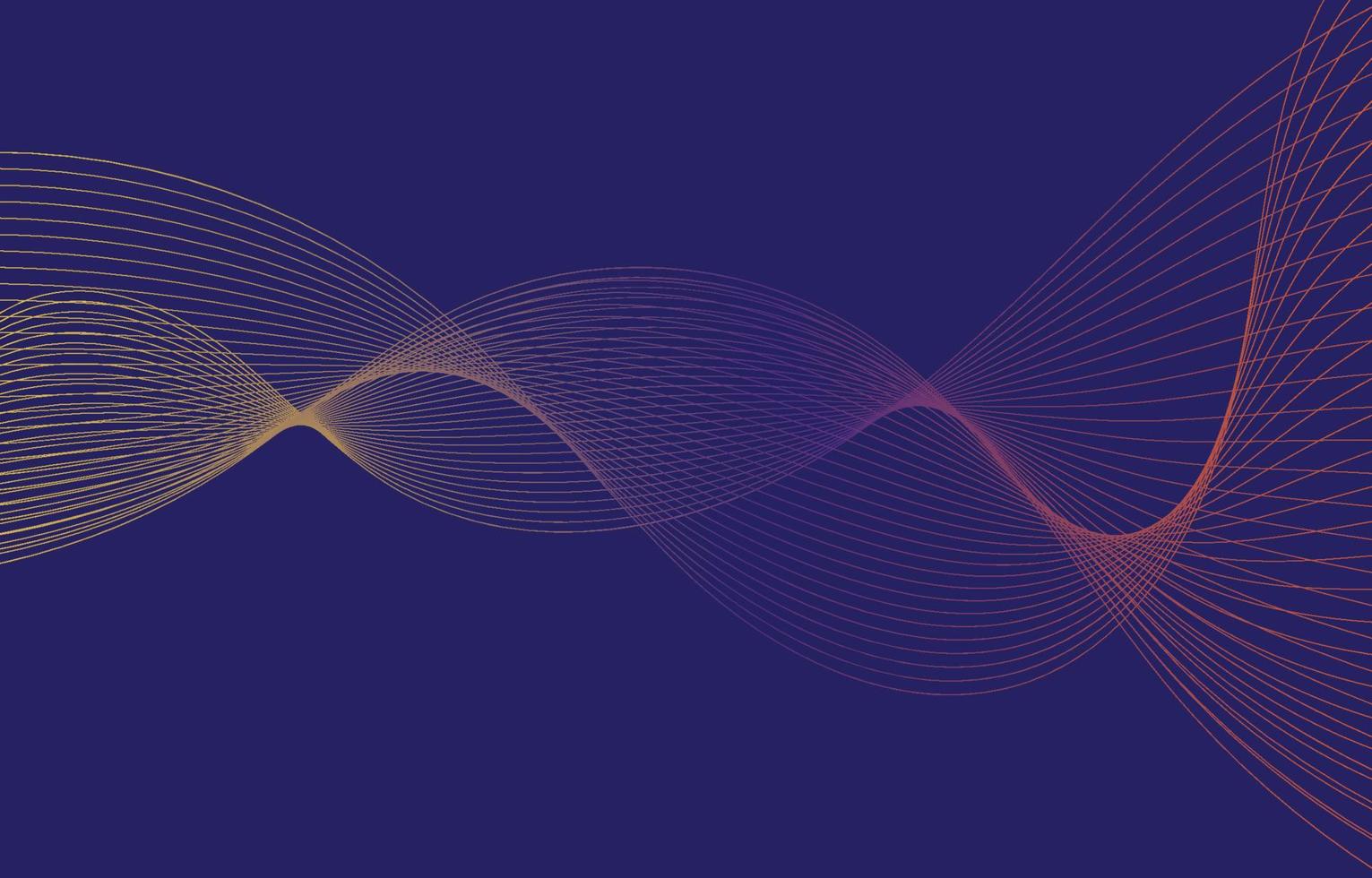 Abstract Sound Wave Line Background vector