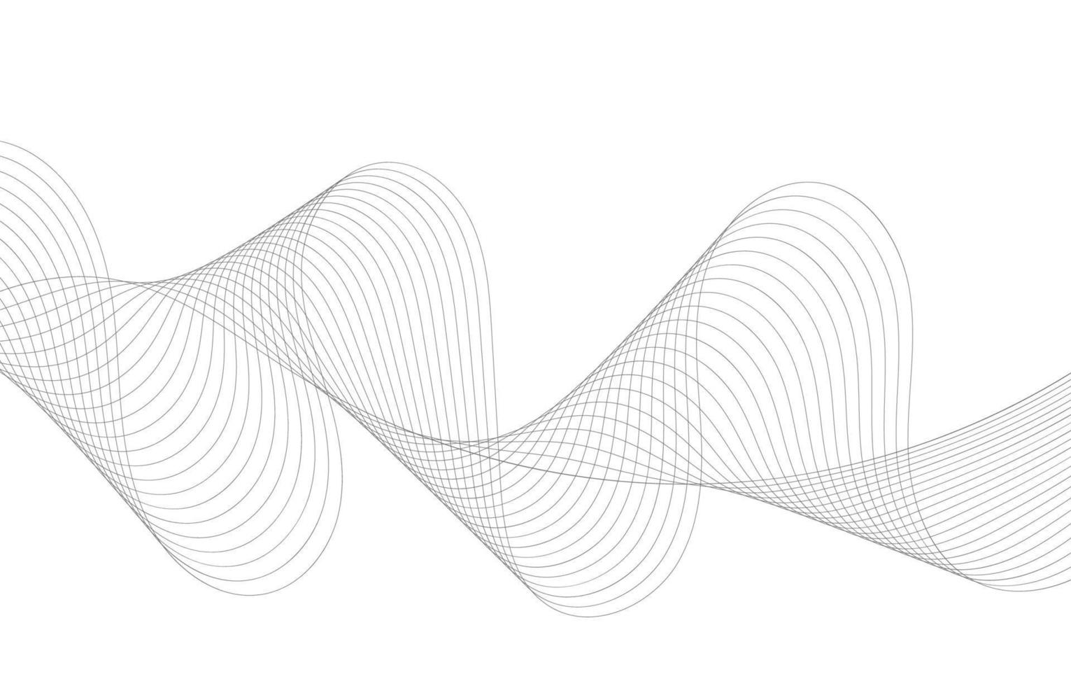 Abstract Sound Wave Line Background vector