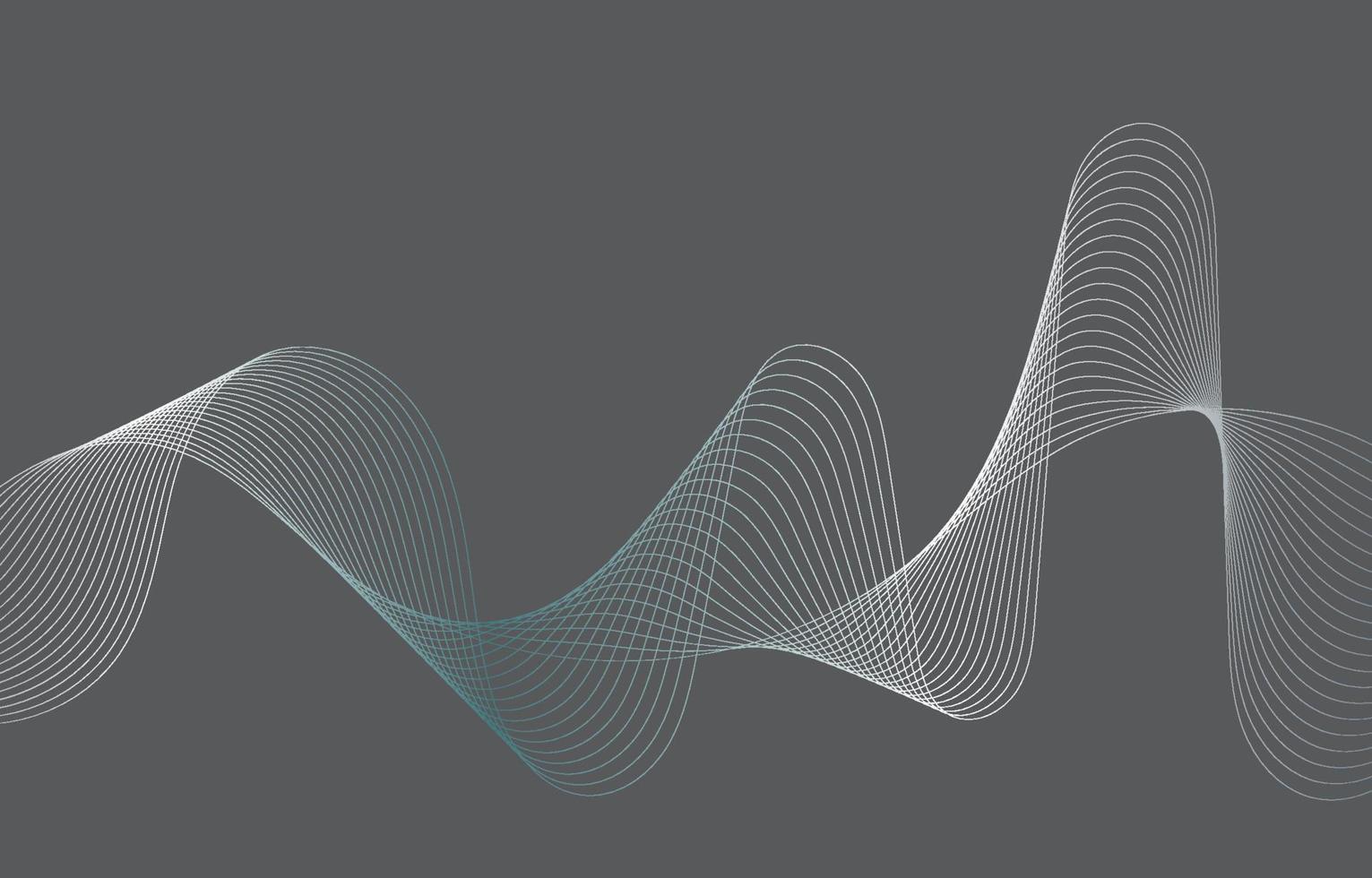 Abstract Sound Wave Line Background vector