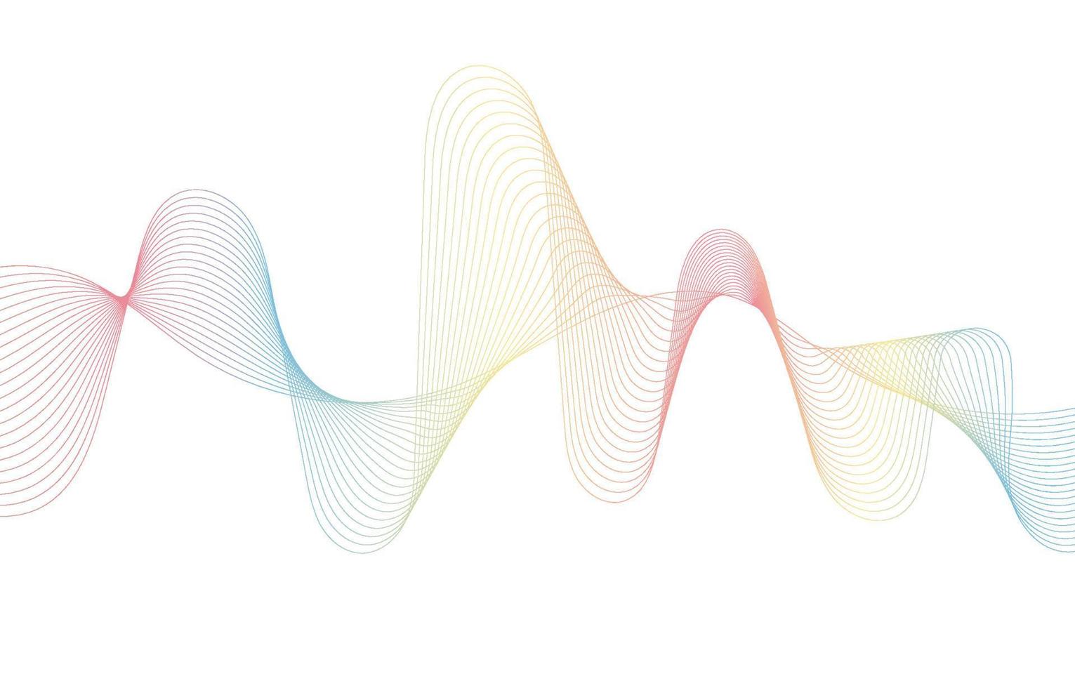 fondo de línea de onda de sonido abstracto vector