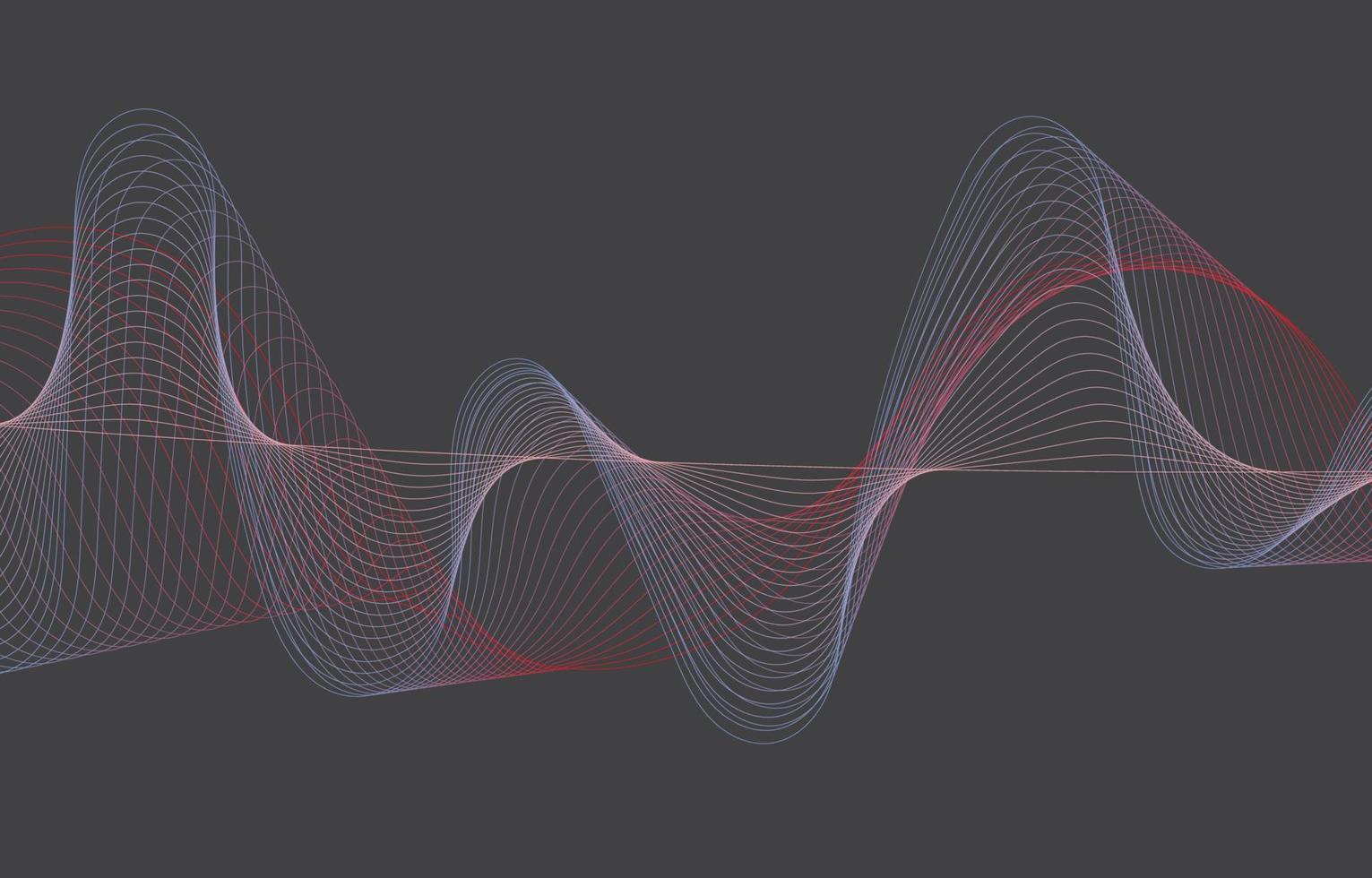 Abstract Sound Wave Line Background vector