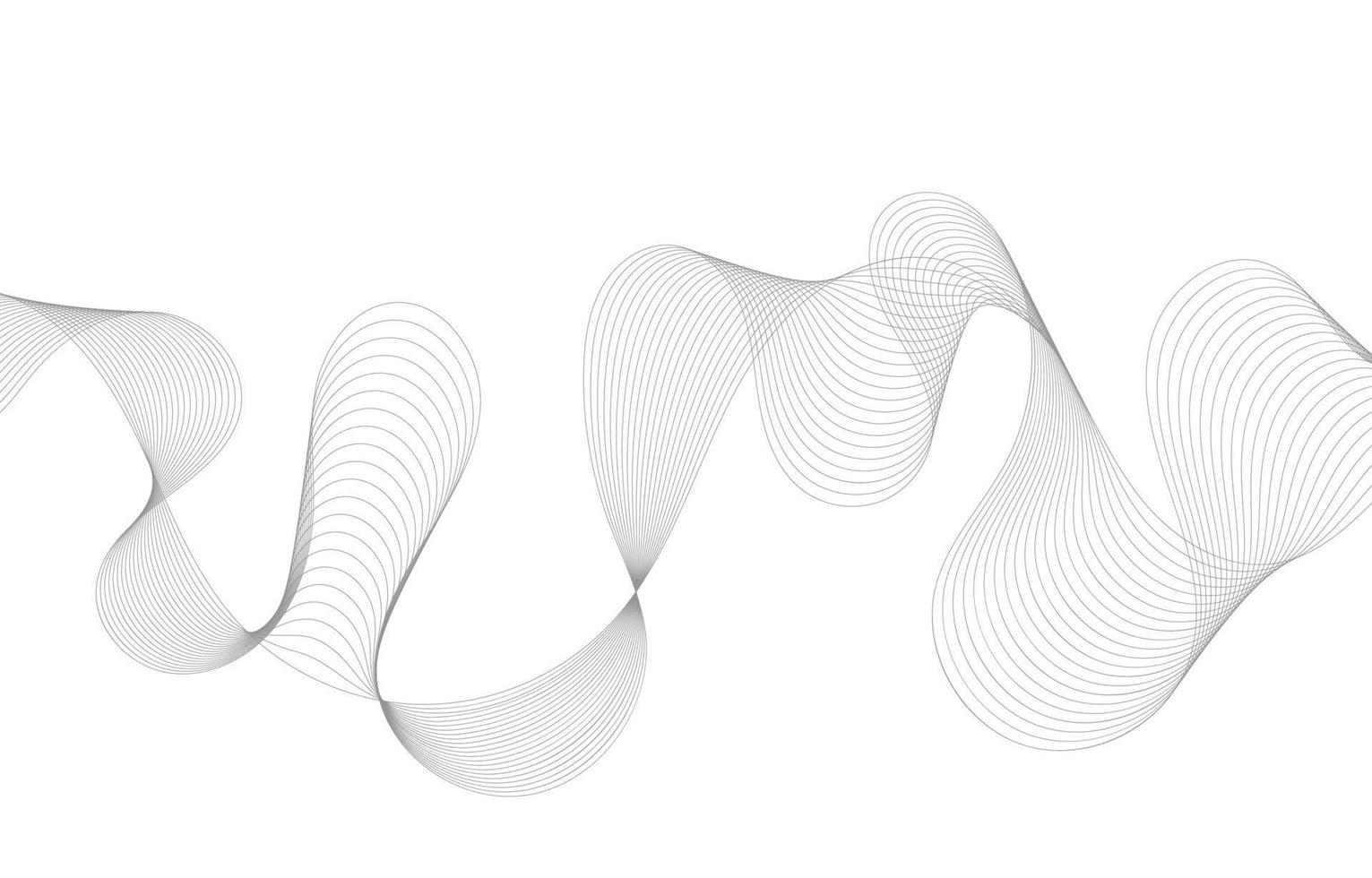 Abstract Sound Wave Line Background vector