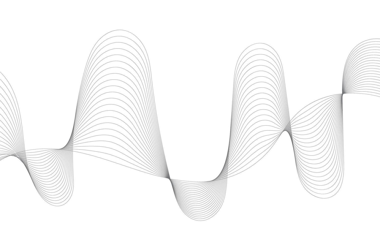 Abstract Sound Wave Line Background vector