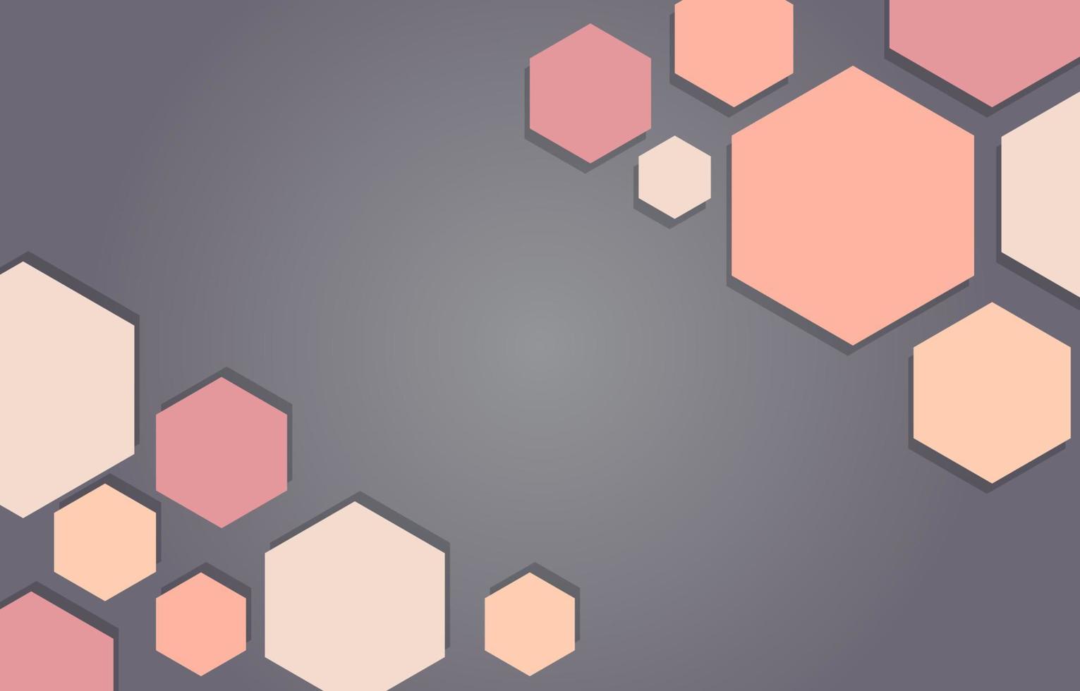 abstract modern geometric hexagons background vector