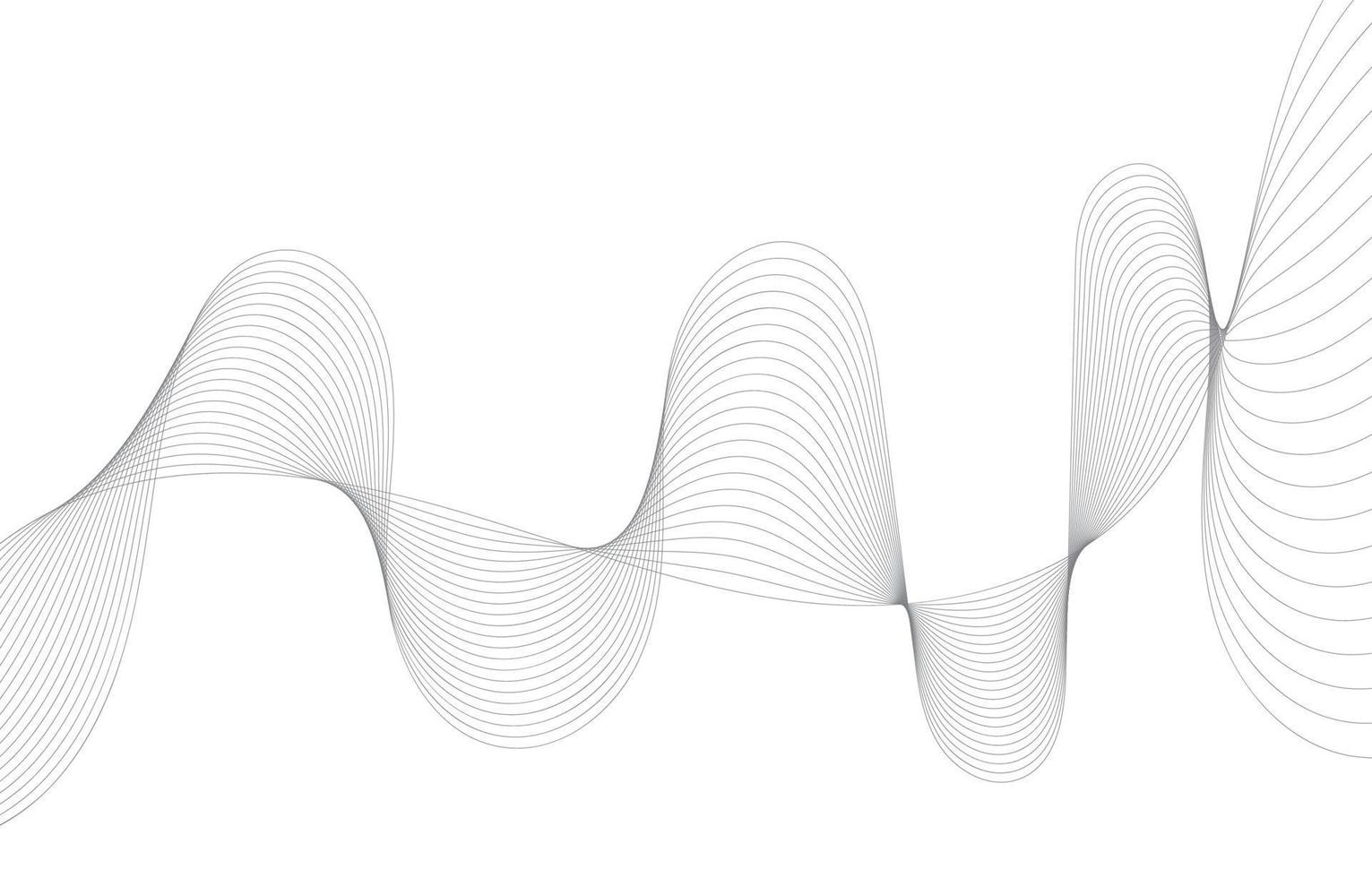 Abstract Sound Wave Line Background vector