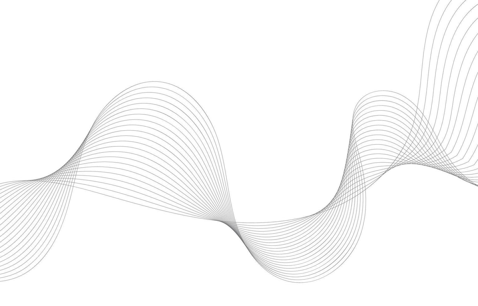 Abstract Sound Wave Line Background vector