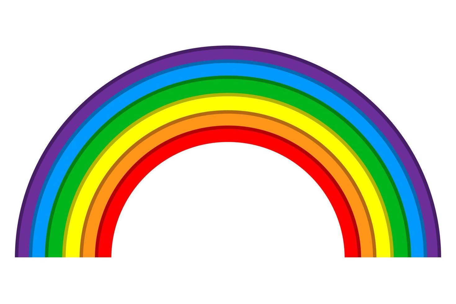 arcobaleno in bianco e nero. libro da colorare o pagina da colorare per  bambini. illustrazione vettoriale di sfondo della natura 8350568 Arte  vettoriale a Vecteezy