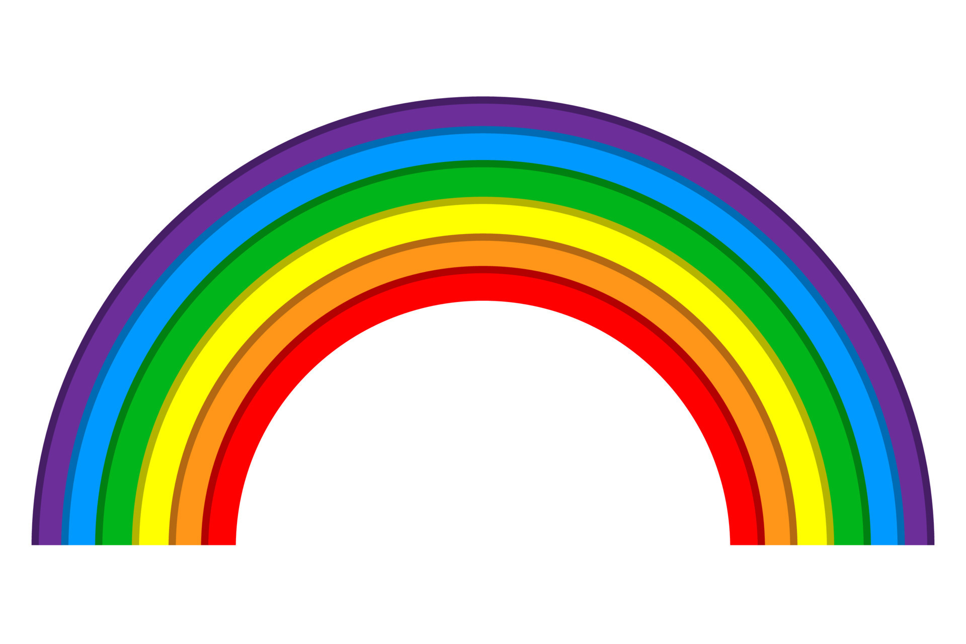 Colorful Rainbow flat cartoon style 7921420 Vector Art at Vecteezy