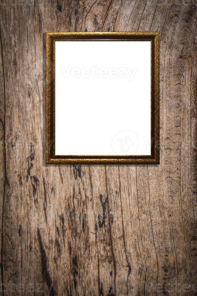 Wooden Photo Frame vintage frame decorations on wood backgroung