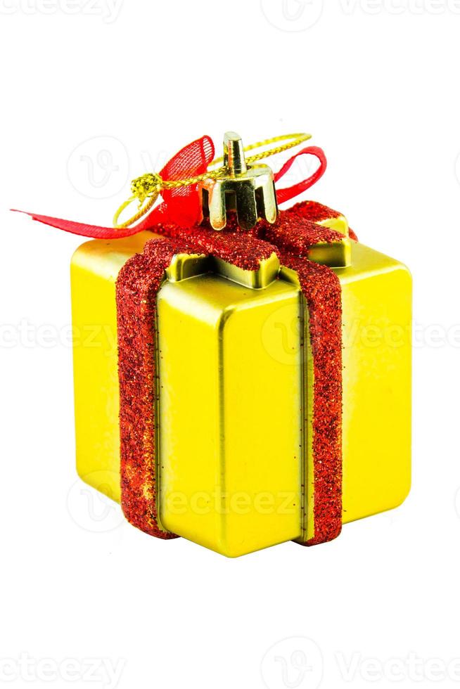 Gift Box,objects for emblazon in Christmas on isolated background photo