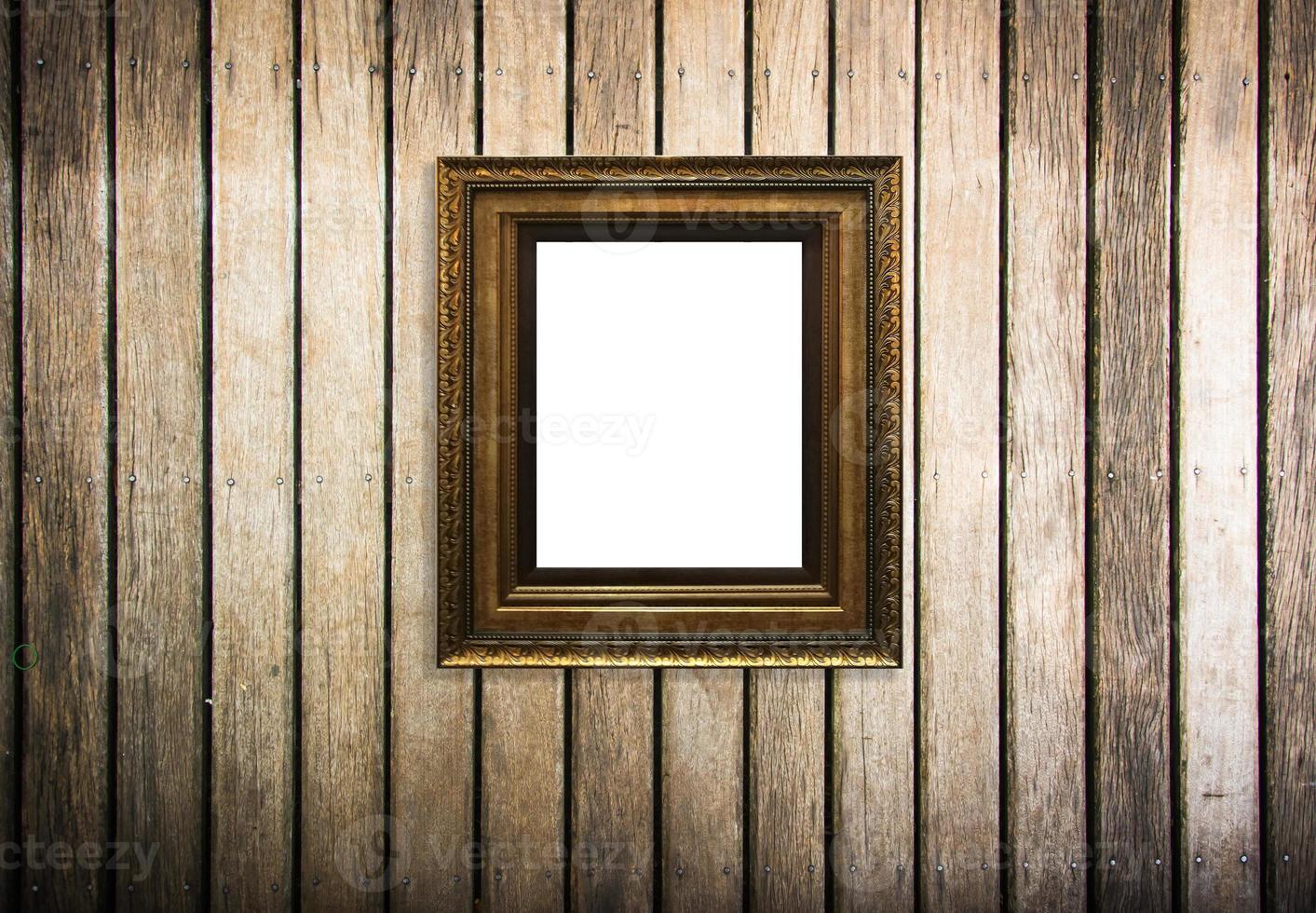 Wooden Photo Frame vintage frame decorations on wood backgroung