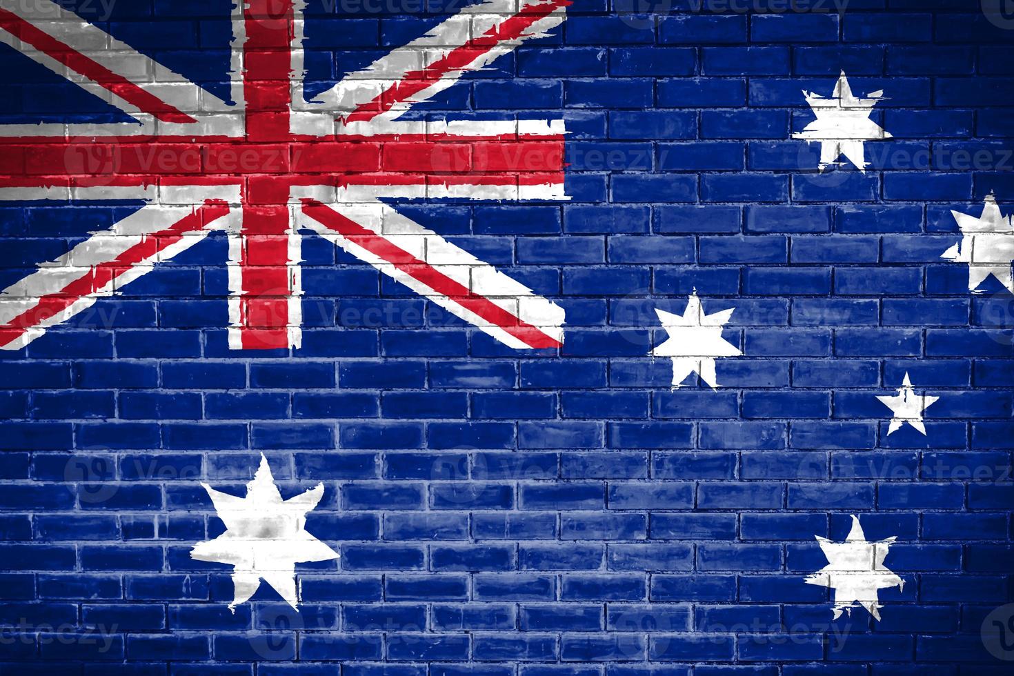 fondo de textura de pared de bandera de australia foto