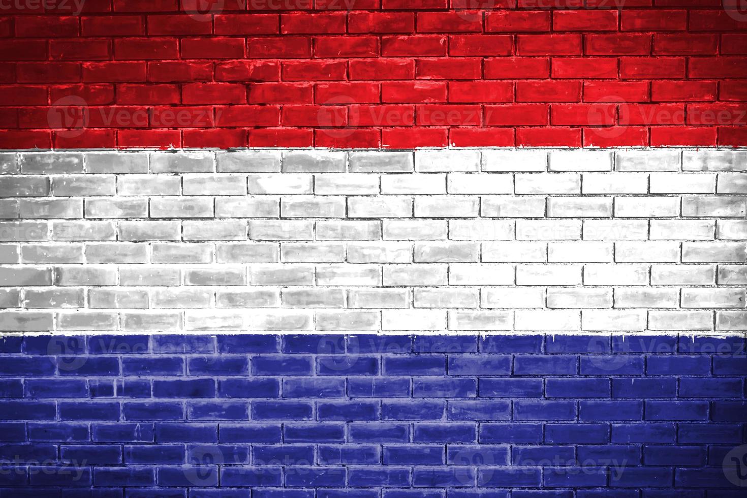 netherlands flag wall texture background photo