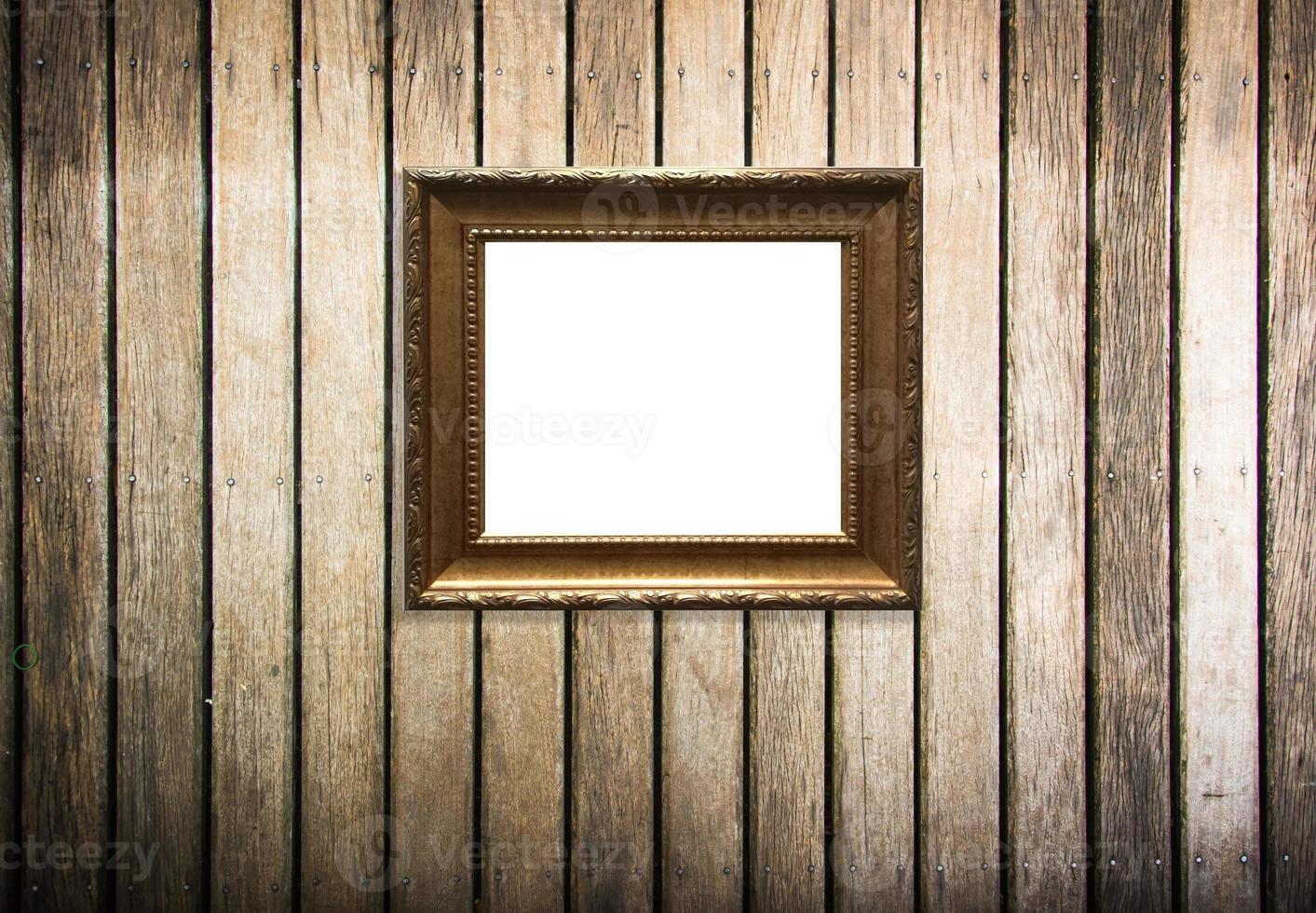 Wooden Photo Frame vintage frame decorations on wood backgroung