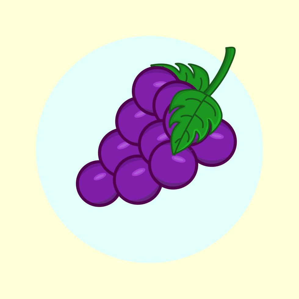 Illustration of grape clip art vector