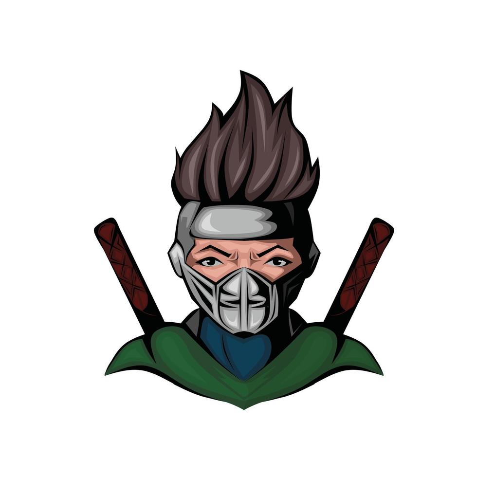 ninja logo or vector symbol