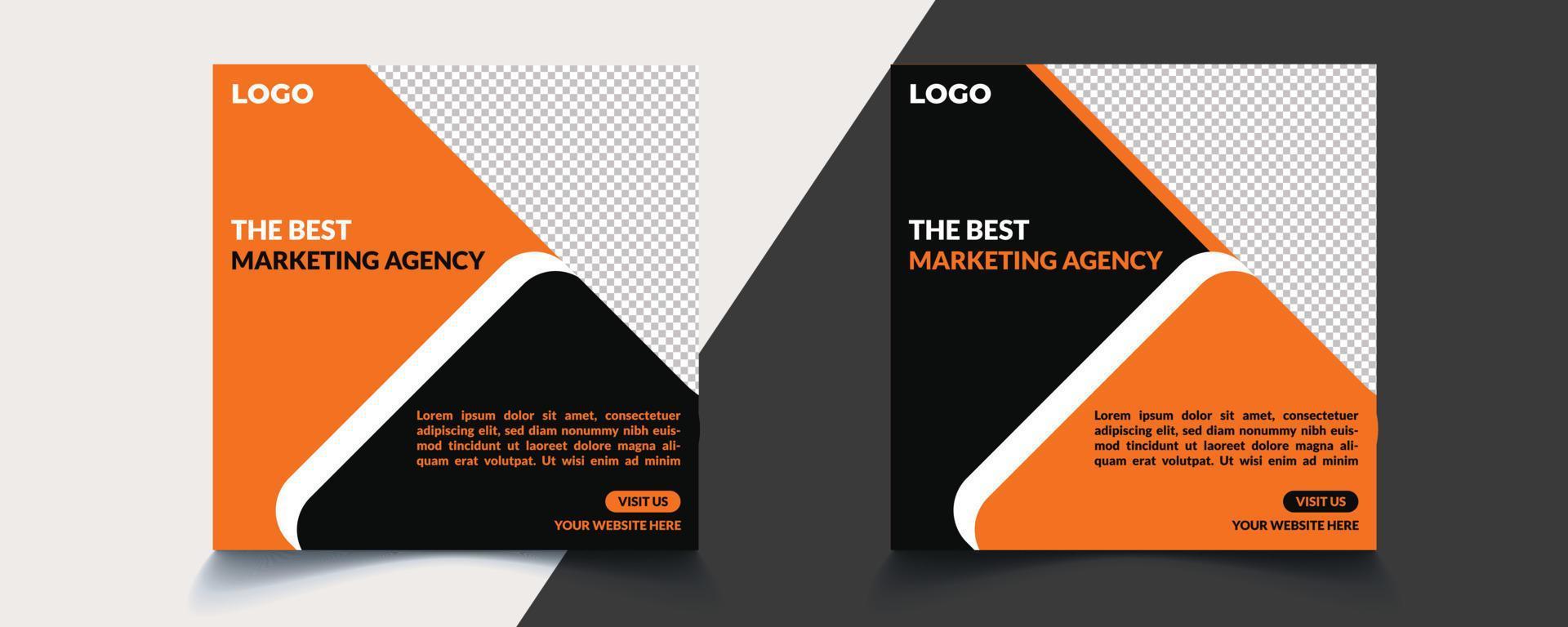 digital marketing social media post design vector