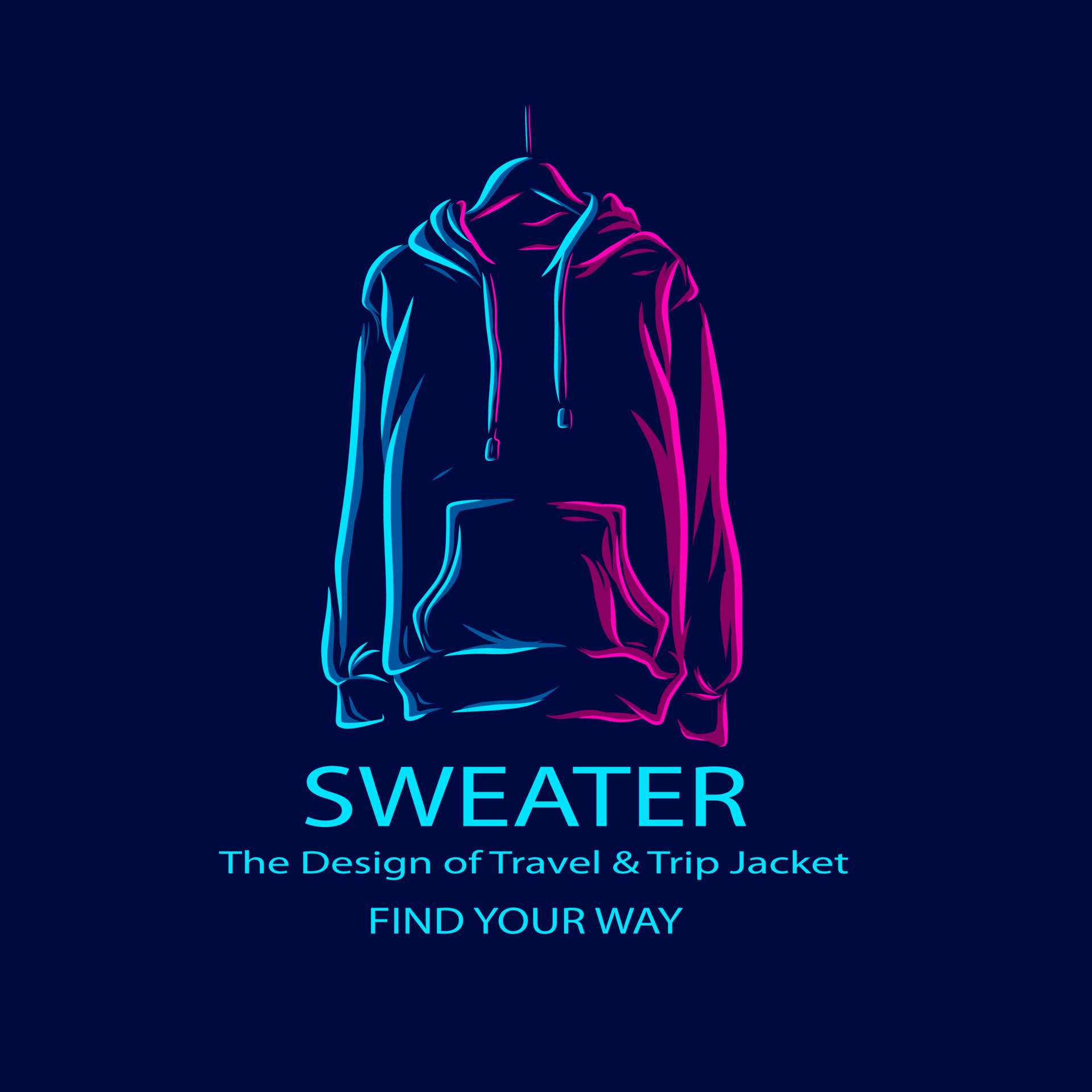Sweater logo design hot sale