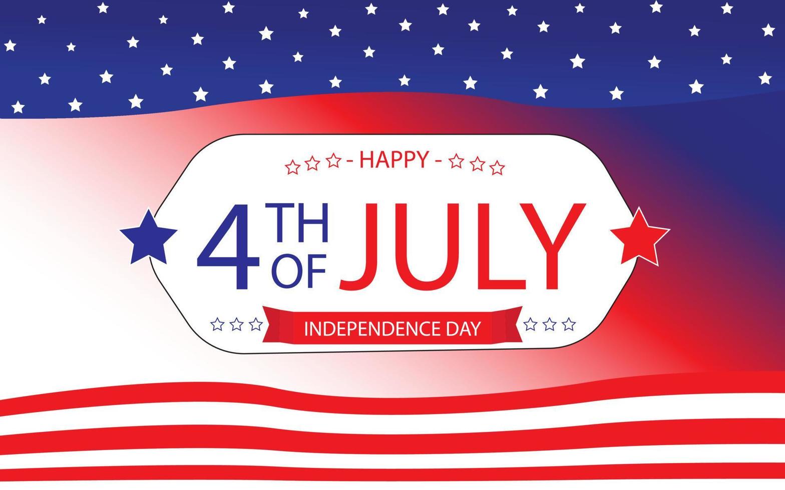 4th of july independence day illustration vector
