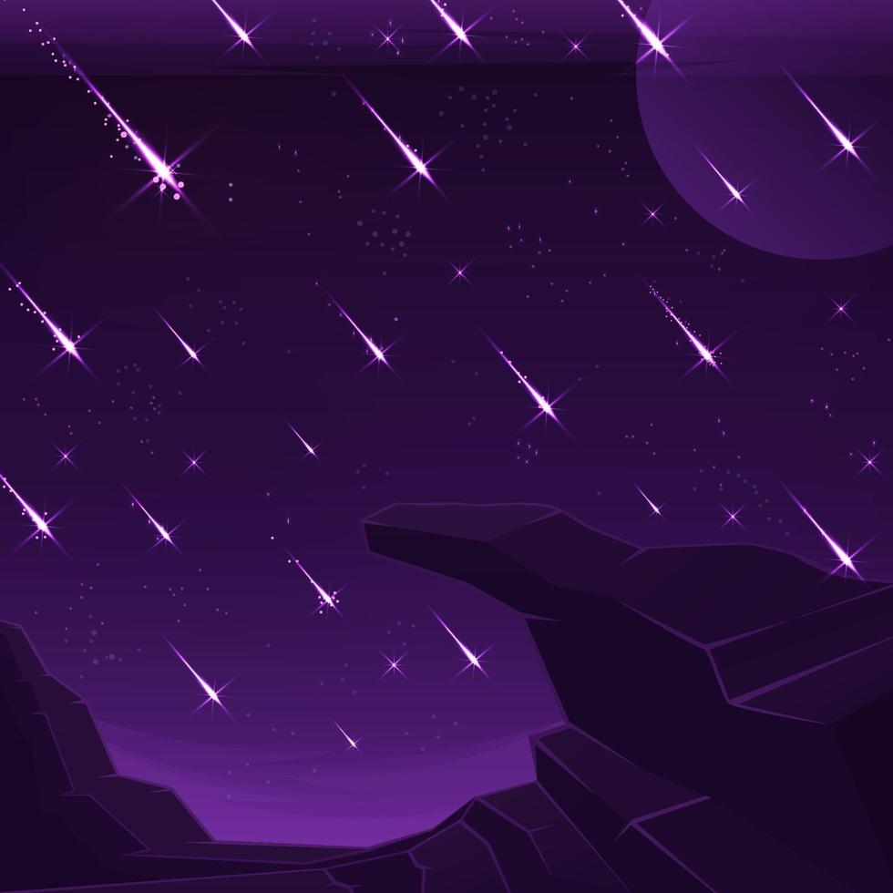 Meteor Shower Background vector