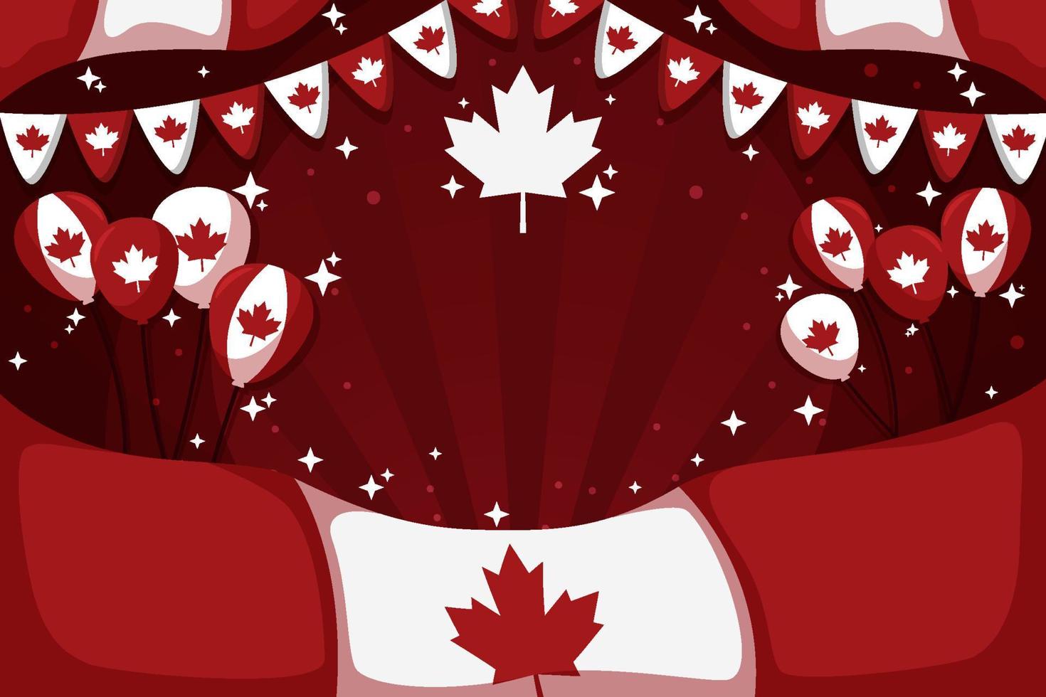 Canada Day Background vector